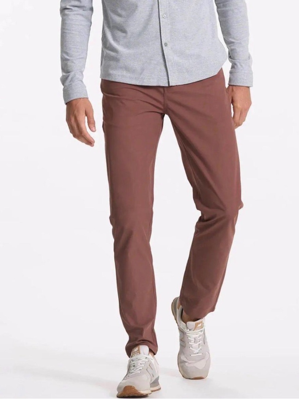 VUORI Mens Meta Pant Russet Brown v430 Sz 28x31